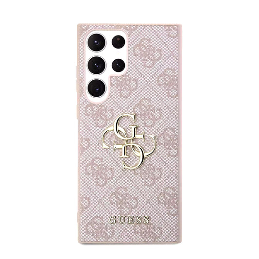 Suojakotelo Samsung Galaxy S23 Ultra S918:lle, Guess, 4G Big Logo, Pinkki
