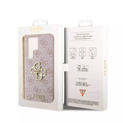 Suojakotelo Samsung Galaxy S23 Ultra S918:lle, Guess, 4G Big Logo, Pinkki