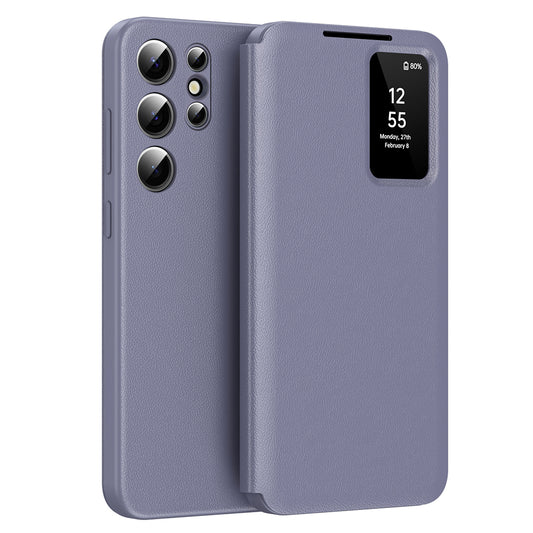 Kuori Samsung Galaxy S23 Ultra S918:lle, Techsuit, SmartView, Violetti