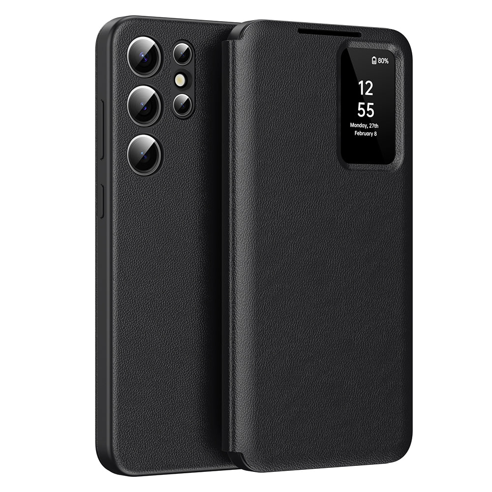Case for Samsung Galaxy S23 Ultra S918, Techsuit, SmartView, Black