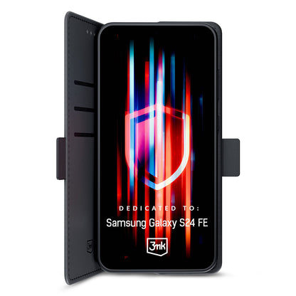 Case for Samsung Galaxy S24 FE S721, 3MK, Wallet, Black