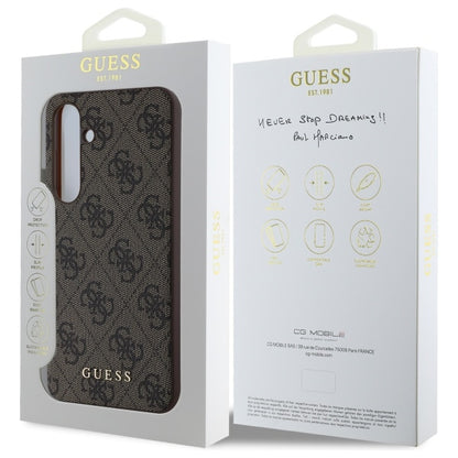 Kotelo Samsung Galaxy S24 FE S721:lle, Guess, 4G Classic, Ruskea