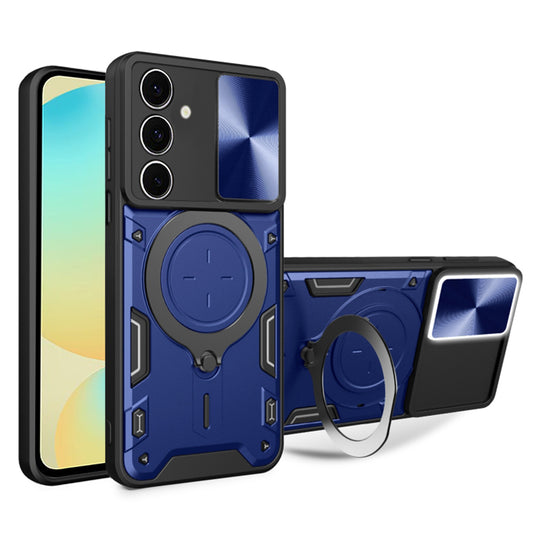 Kuori Samsung Galaxy S24 FE S721:lle, Techsuit, CamGuard Pro, Sininen
