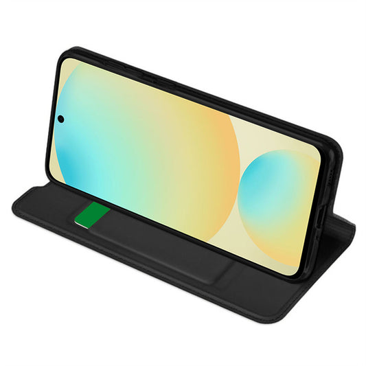 Kuori Samsung Galaxy S24 FE S721:lle, Techsuit, Magskin Book, Musta