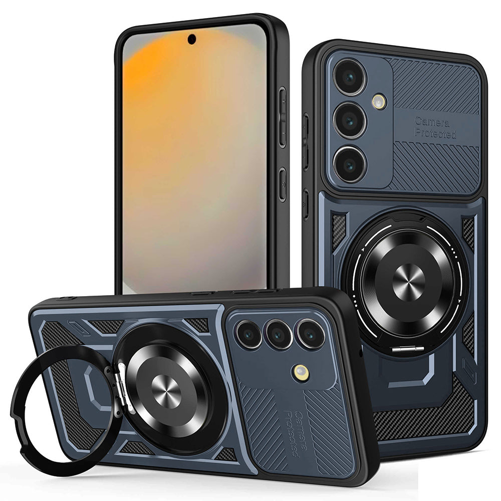 Kuori Samsung Galaxy S24 FE S721:lle, Techsuit, RuggedCam, Sininen