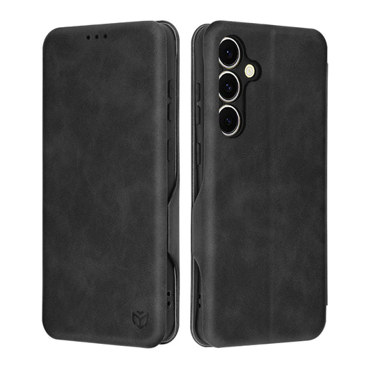 Kuori Samsung Galaxy S24 FE S721:lle, Techsuit, Safe Wallet Plus, Musta