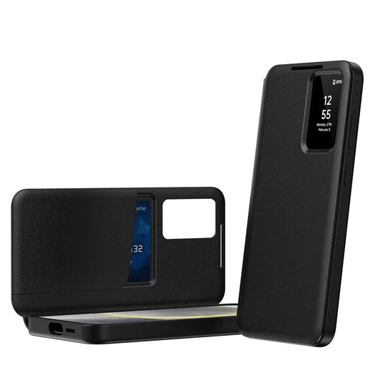 Kuori Samsung Galaxy S24 FE S721:lle, Techsuit, SmartView, Musta