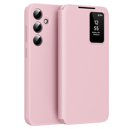 Kuori Samsung Galaxy S24 FE S721:lle, Techsuit, SmartView, Vaaleanpunainen