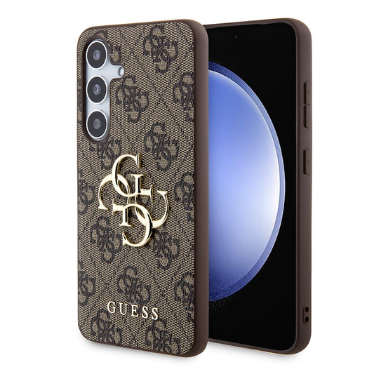 Suojakotelo Samsung Galaxy S24+ S926, Guess, 4G Big Logo, Ruskea