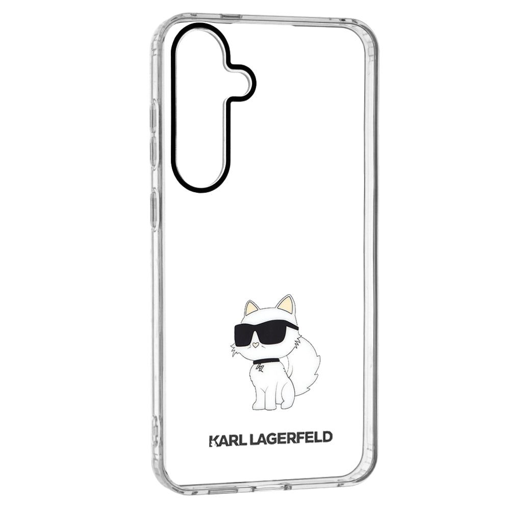 Kotelo Samsung Galaxy S24+ S926:lle, Karl Lagerfeld, IML Luxury Choupette, Läpinäkyvä