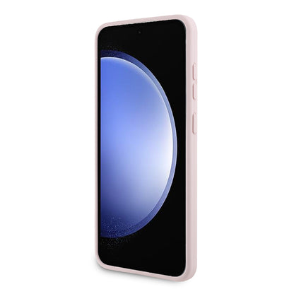Suojakotelo Samsung Galaxy S24+ S926:lle, Karl Lagerfeld, Silicone Choupette Metal, Pinkki