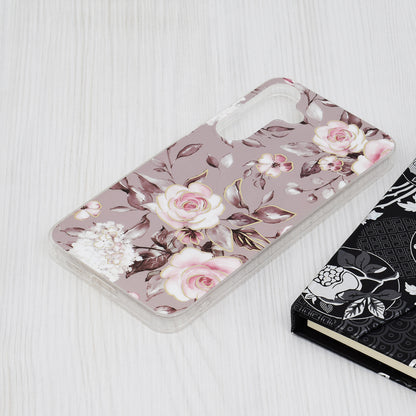 Kuori Samsung Galaxy S24+ S926:lle, Techsuit, Marble, Harmaa