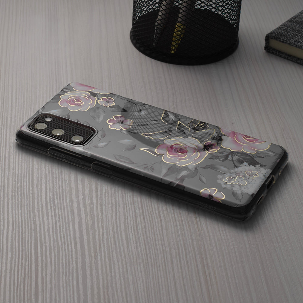 Kuori Samsung Galaxy S24+ S926:lle, Techsuit, Marble, Harmaa