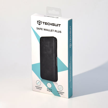 Case for Samsung Galaxy S24+ S926, Techsuit, Safe Wallet Plus, Black