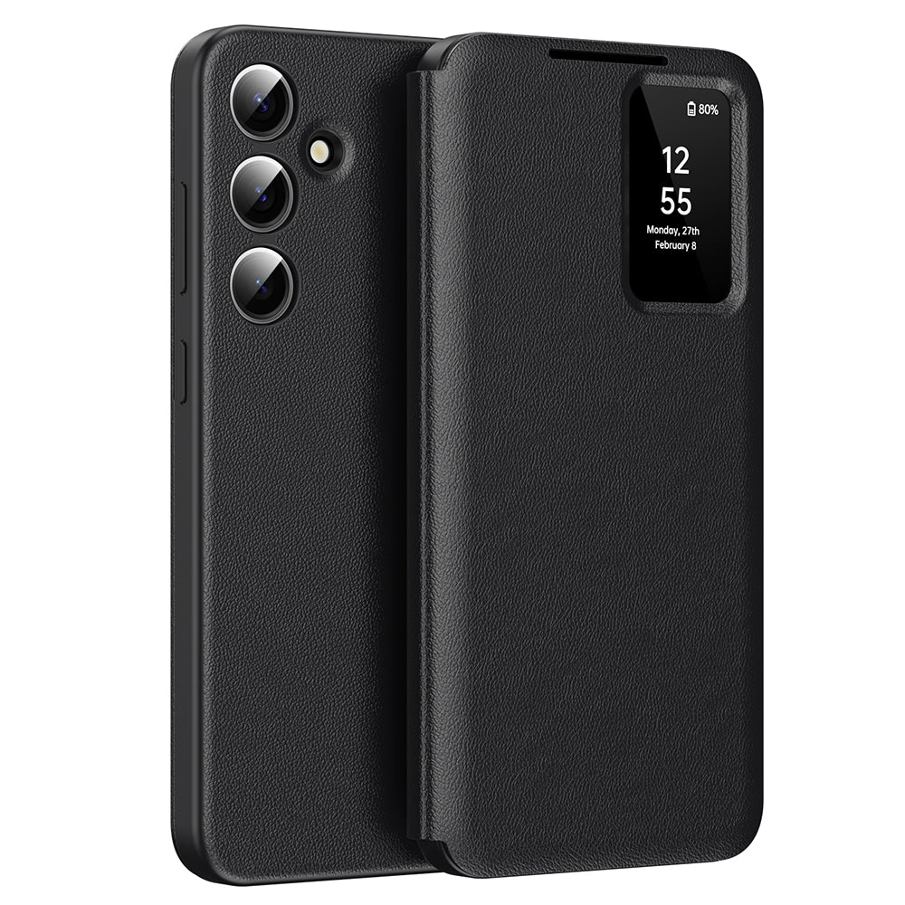 Kuori Samsung Galaxy S24+ S926:lle, Techsuit, SmartView, Musta