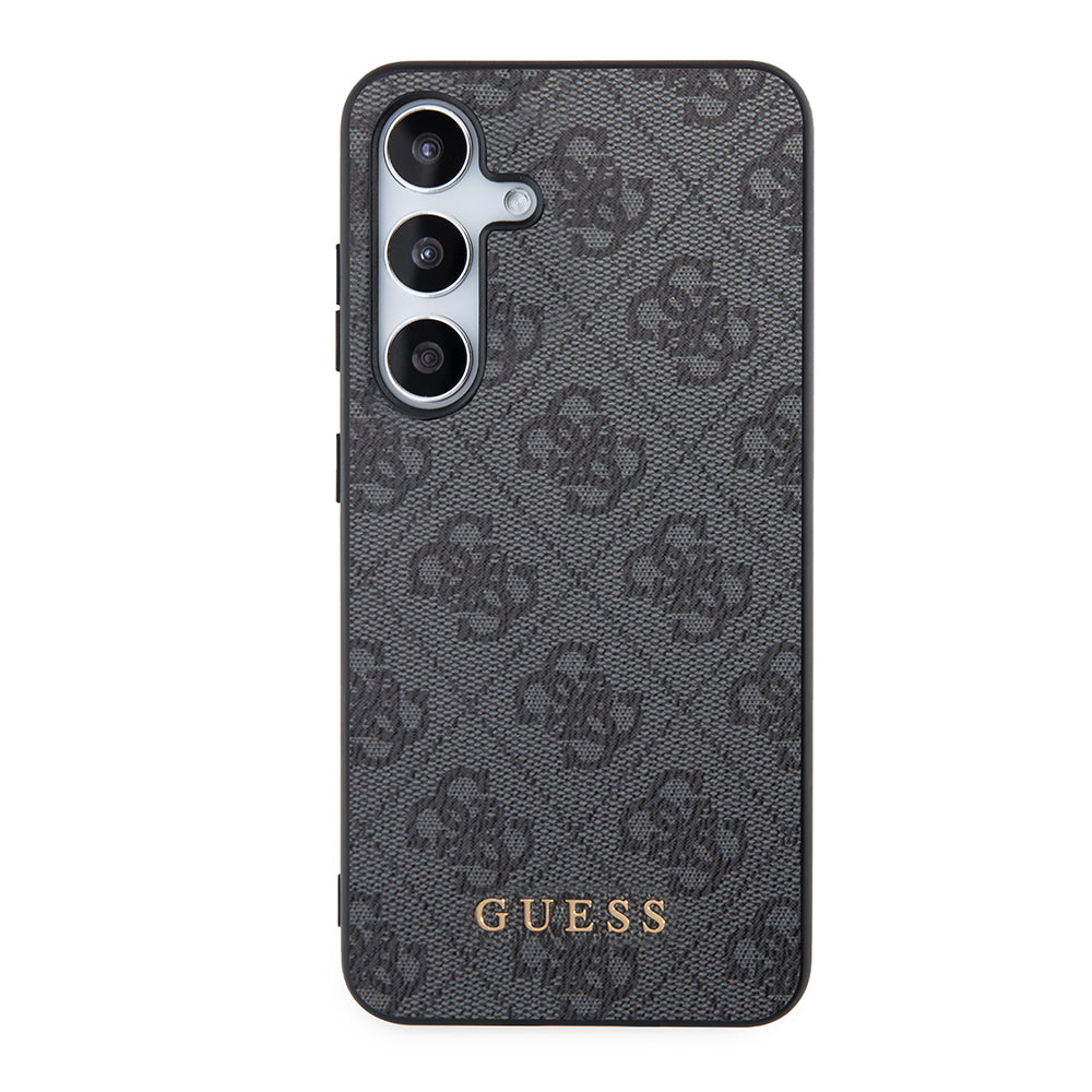 Suojakotelo Samsung Galaxy S24 S921:lle, Guess, 4G Metal Gold Logo, Musta