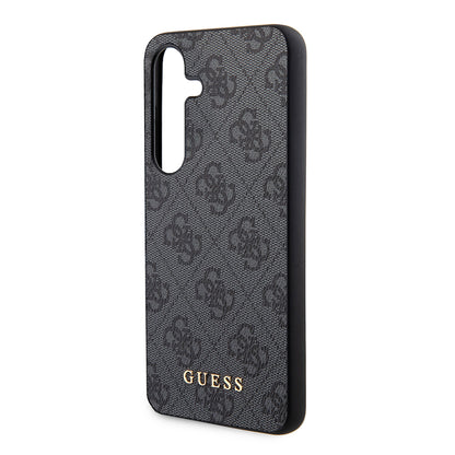 Suojakotelo Samsung Galaxy S24 S921:lle, Guess, 4G Metal Gold Logo, Musta