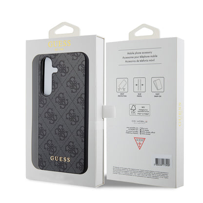 Suojakotelo Samsung Galaxy S24 S921:lle, Guess, 4G Metal Gold Logo, Musta