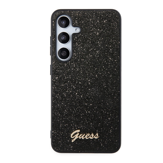 Kotelo Samsung Galaxy S24 S921:lle, Guess, Glitter Script, Musta