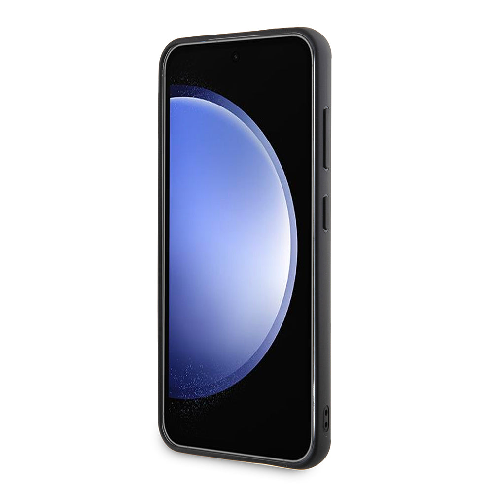 Kotelo Samsung Galaxy S24 S921:lle, Karl Lagerfeld, 3D Rubber Ikonik Karl, Musta