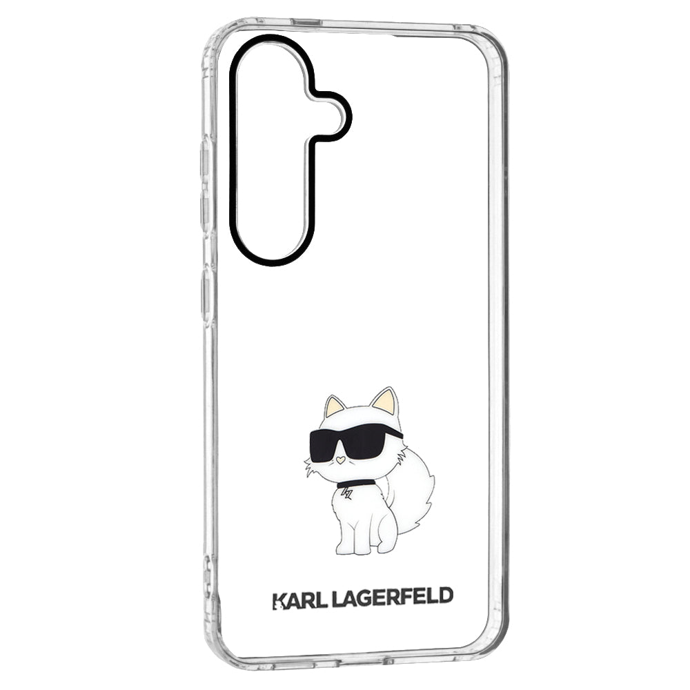 Kotelo Samsung Galaxy S24 S921:lle, Karl Lagerfeld, IML Luxury Choupette, Läpinäkyvä