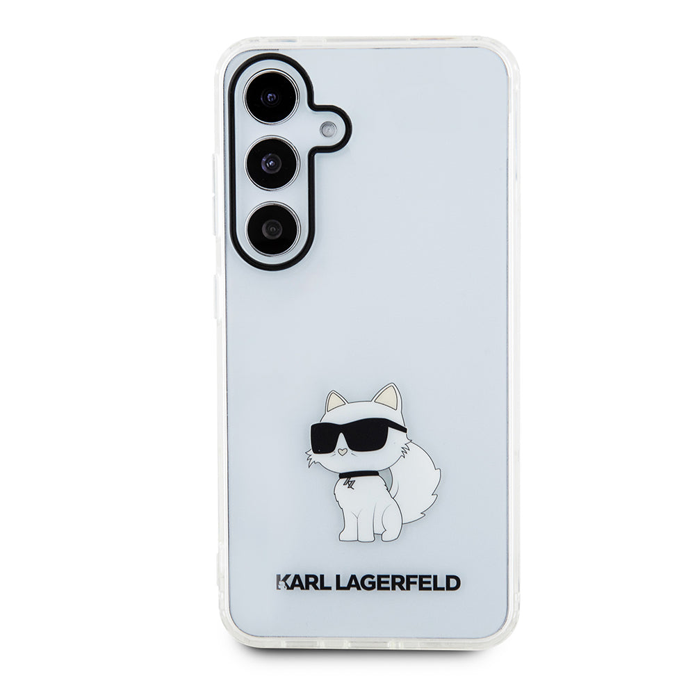 Kotelo Samsung Galaxy S24 S921:lle, Karl Lagerfeld, IML Luxury Choupette, Läpinäkyvä