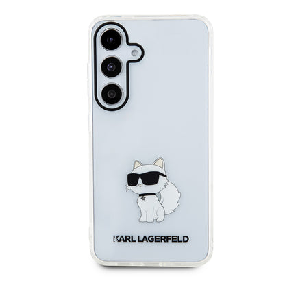 Kotelo Samsung Galaxy S24 S921:lle, Karl Lagerfeld, IML Luxury Choupette, Läpinäkyvä
