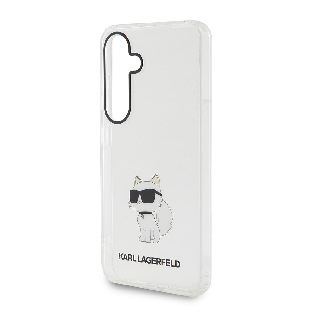 Kotelo Samsung Galaxy S24 S921:lle, Karl Lagerfeld, IML Luxury Choupette, Läpinäkyvä
