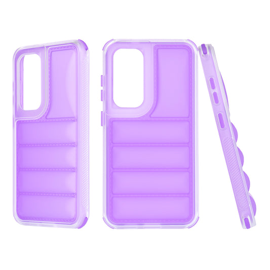 Kuori Samsung Galaxy S24 S921:lle, Techsuit, Wave Shield, violetti