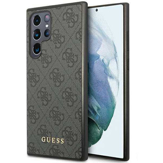 Suojakotelo Samsung Galaxy S24 Ultra S928:lle, Guess, 4G Metal Gold Logo, Musta
