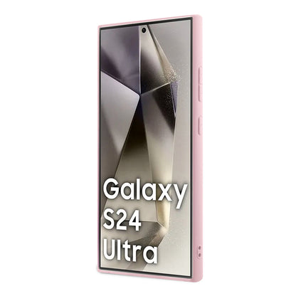 Kotelo Samsung Galaxy S24 Ultra S928:lle, Guess, Glitter Script, Pinkki