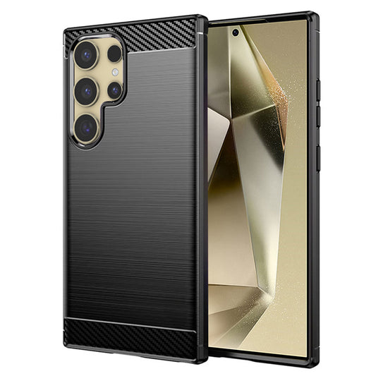 Kuori Samsung Galaxy S24 Ultra S928:lle, Techsuit, Hiili, Musta