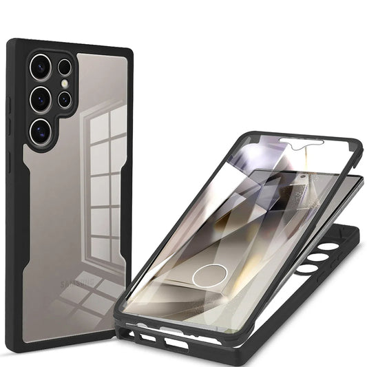 Kuori Samsung Galaxy S24 Ultra S928:lle, Techsuit, ColorVerse 360, Musta