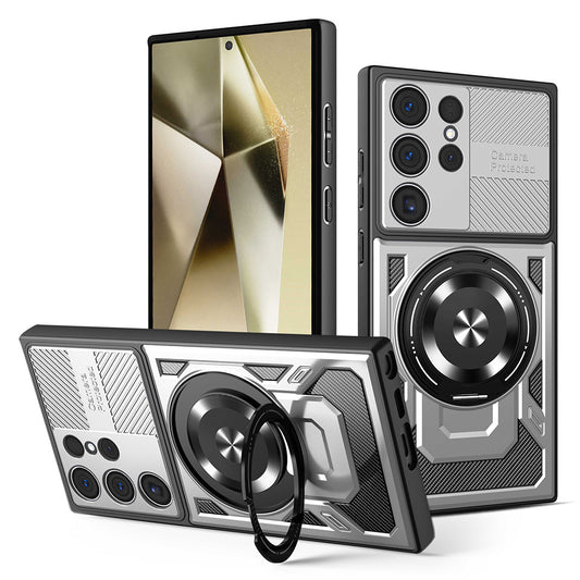 Kuori Samsung Galaxy S24 Ultra S928:lle, Techsuit, RuggedCam, Harmaa