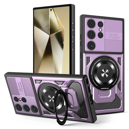 Kuori Samsung Galaxy S24 Ultra S928:lle, Techsuit, RuggedCam, Violetti