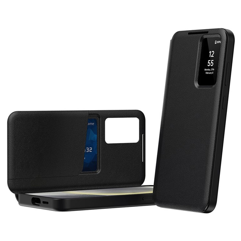 Kuori Samsung Galaxy S24 Ultra S928:lle, Techsuit, SmartView, Musta
