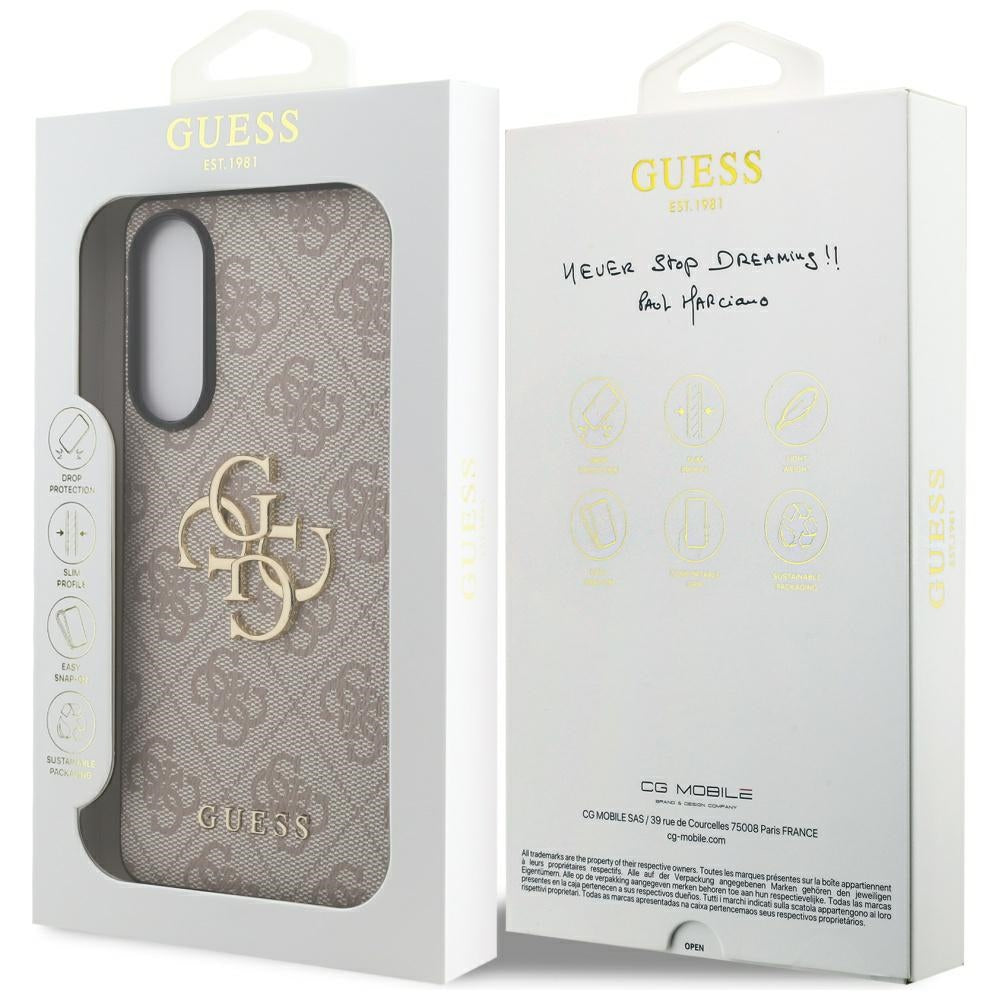 Kotelo Samsung Galaxy S25 Edge S937:lle, Guess, Big 4G Logo Classic, Pinkki
