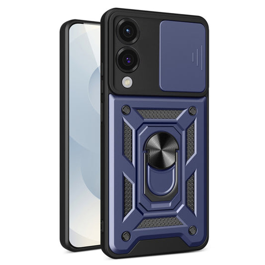 Kuori Samsung Galaxy S25 Edge S937:lle, Techsuit, CamShield, Sininen