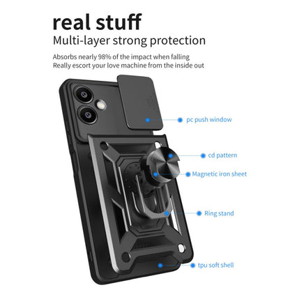 Kuori Samsung Galaxy S25 Edge S937:lle, Techsuit, CamShield, Musta