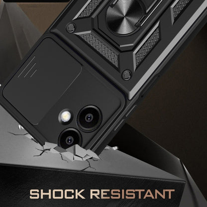 Kuori Samsung Galaxy S25 Edge S937:lle, Techsuit, CamShield, Musta