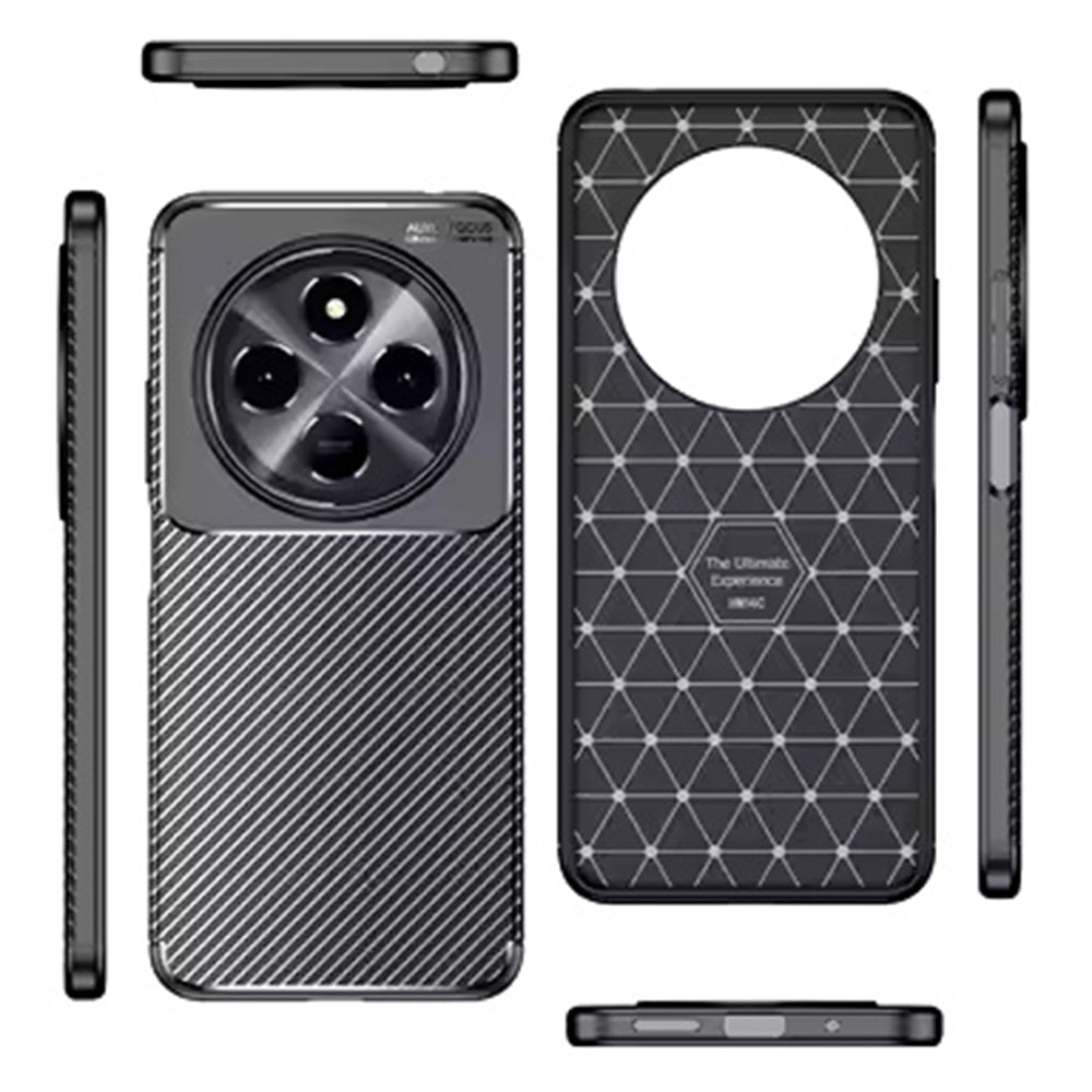 Case for Samsung Galaxy S25 Edge S937, Techsuit, CarbonFiber, Black