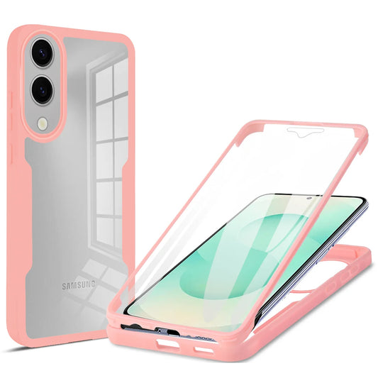 Kuori Samsung Galaxy S25 Edge S937:lle, Techsuit, ColorVerse 360, Vaaleanpunainen