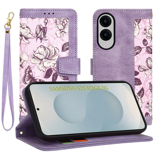 Kuori Samsung Galaxy S25 Edge S937:lle, Techsuit, FlipCraft, Violetti