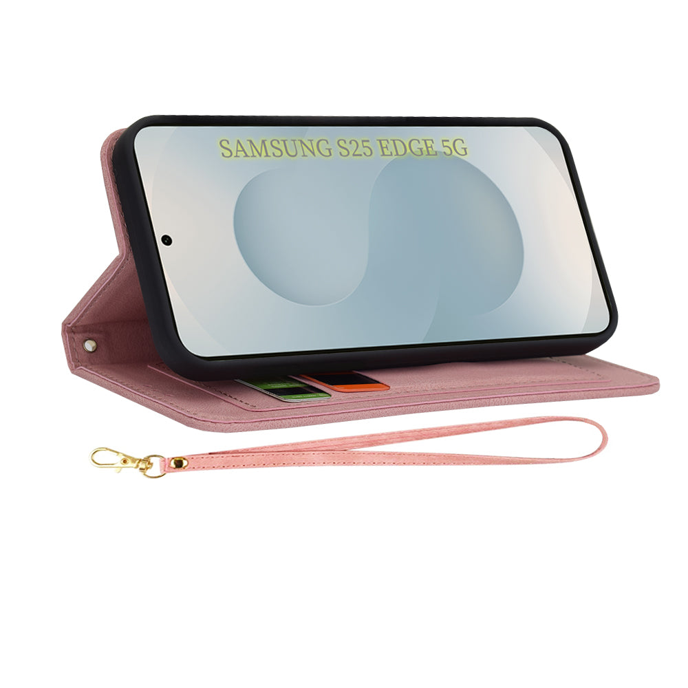 Kuori Samsung Galaxy S25 Edge S937:lle, Techsuit, FlipCraft, Vaaleanpunainen