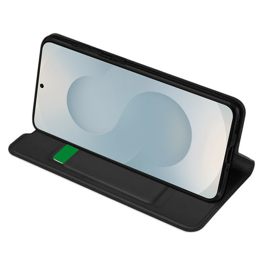 Kuori Samsung Galaxy S25 Edge S937:lle, Techsuit, Magskin Book, Musta