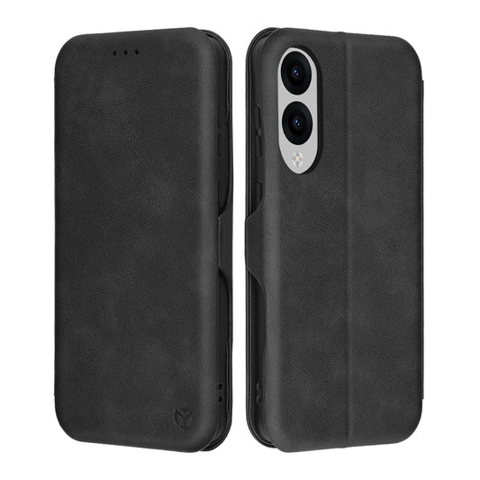 Kuori Samsung Galaxy S25 Edge S937:lle, Techsuit, Safe Wallet Plus, Musta