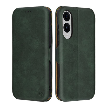 Kuori Samsung Galaxy S25 Edge S937:lle, Techsuit, Safe Wallet Plus, Vihreä
