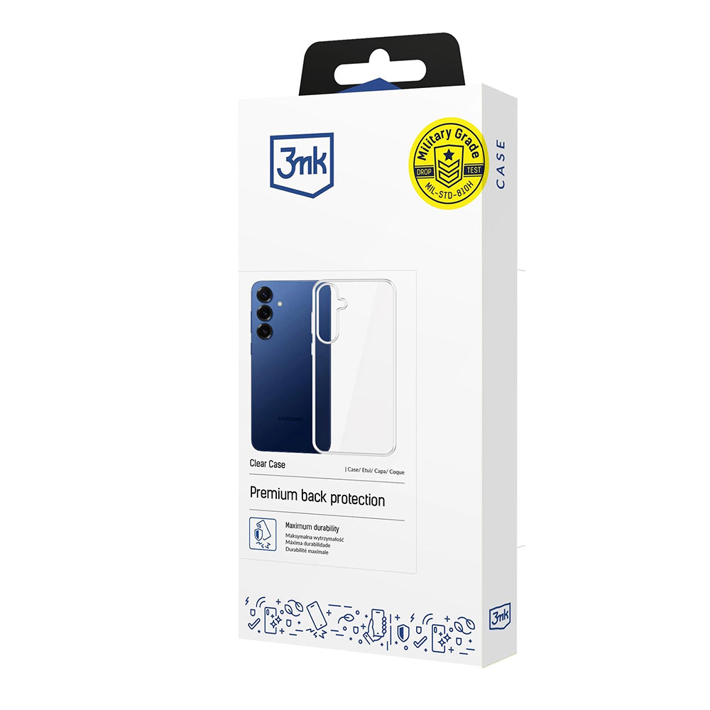 Kotelo Samsung Galaxy S25 FE:lle, 3MK, Kirkas, Läpinäkyvä