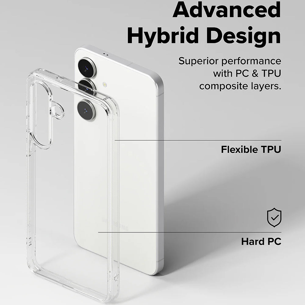 Kuori Samsung Galaxy S25 FE:lle, Ringke, Fusion, Läpinäkyvä