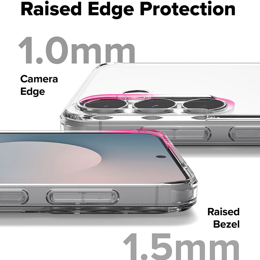 Kuori Samsung Galaxy S25 FE:lle, Ringke, Fusion, Himmeän läpinäkyvä
